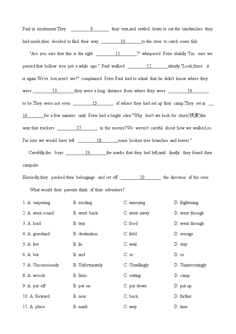 人教版选修八英语下册 Unit 2 Cloning 单元测试（Word版含答案）03