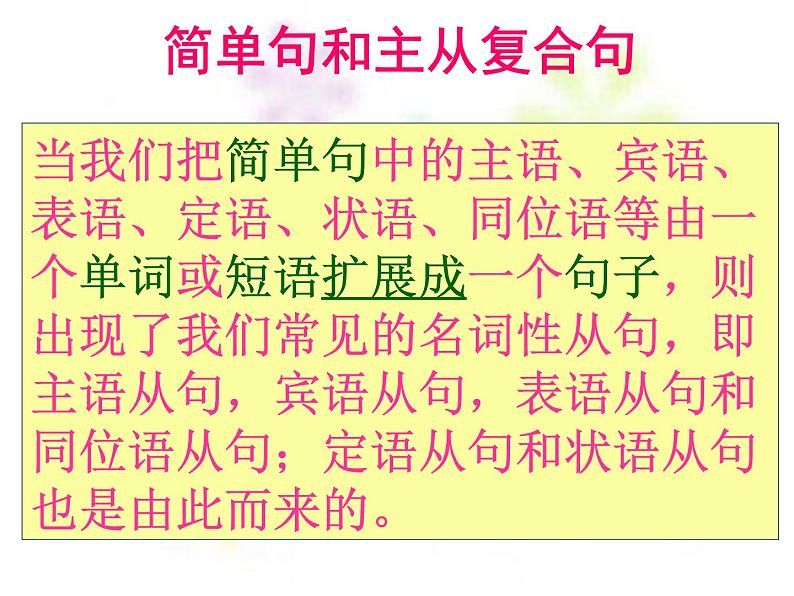 高中英语语法课件——宾语从句和表语从句03