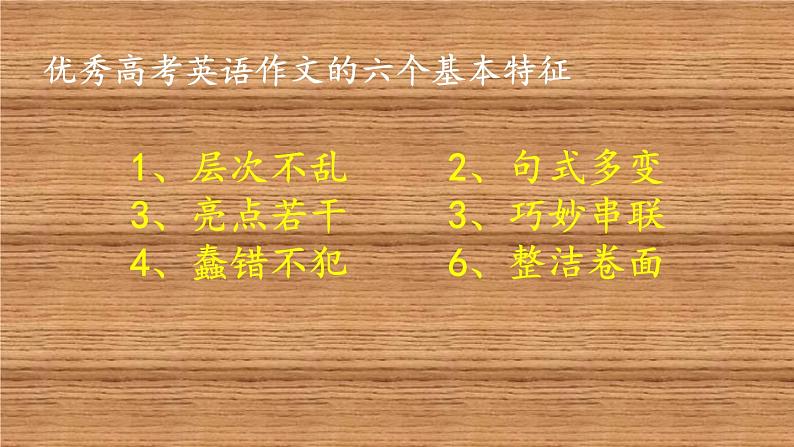 高考英语作文指导课件——润色与提高第3页