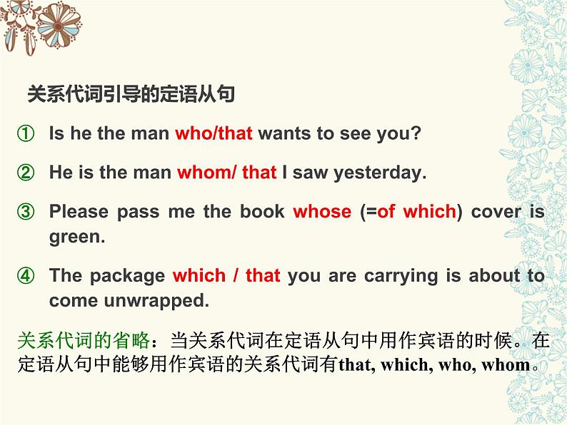 高考英语语法一轮复习课件——定语从句04