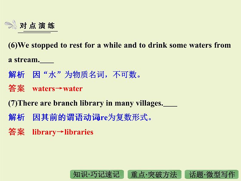 高考英语专题复习课件 16——短文改错07