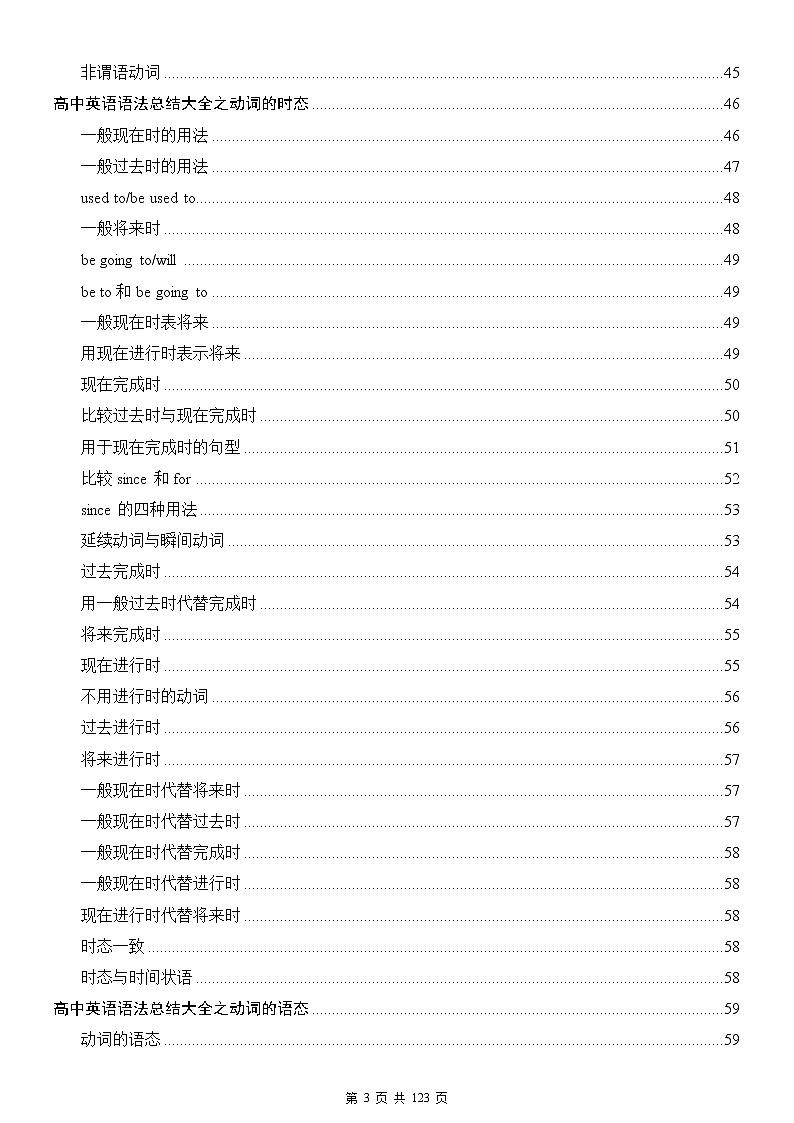 高中英语语法大全第3页