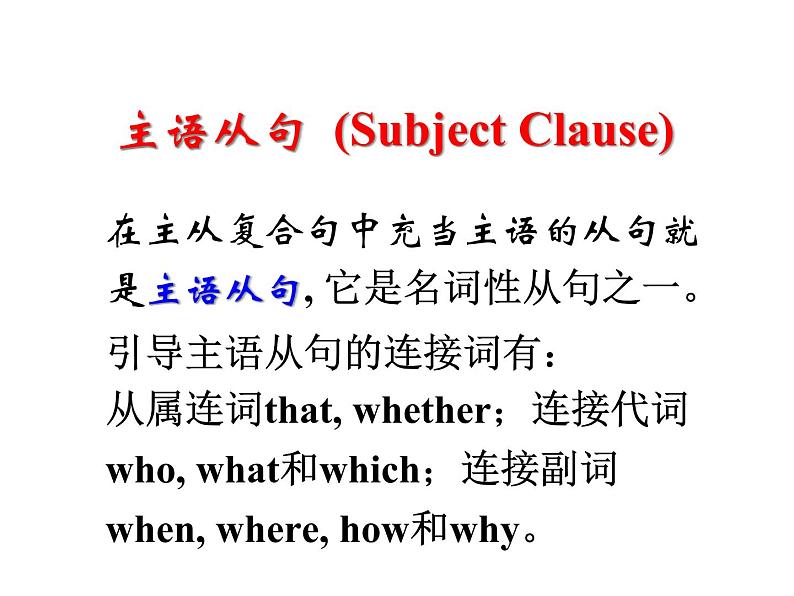 高中英语语法——主语从句（57张） 课件05