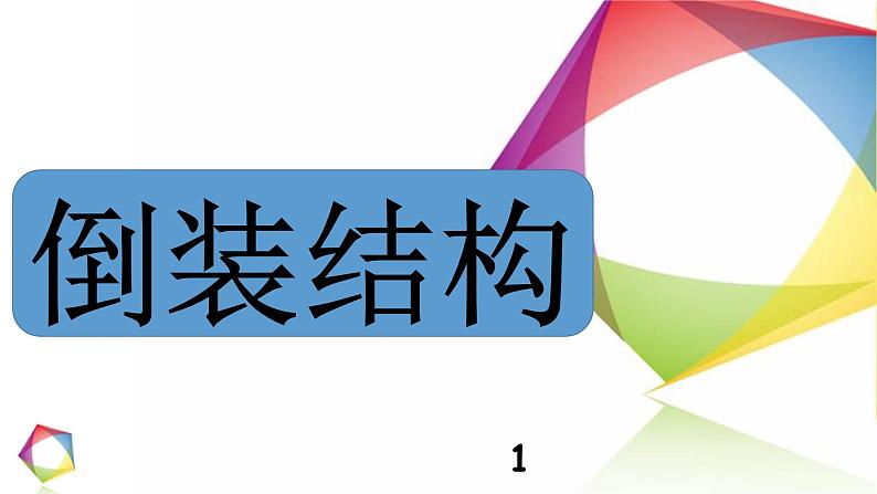 高中英语语法一点通Lesson 12 倒装结构 课件01