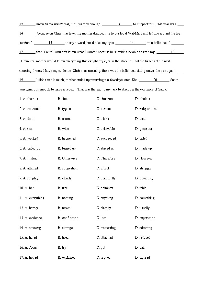 高中英语选修七 Unit 5 Travelling abroad 单元测试-人教版（含答案）02