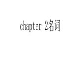 Chapter 2名词 课件