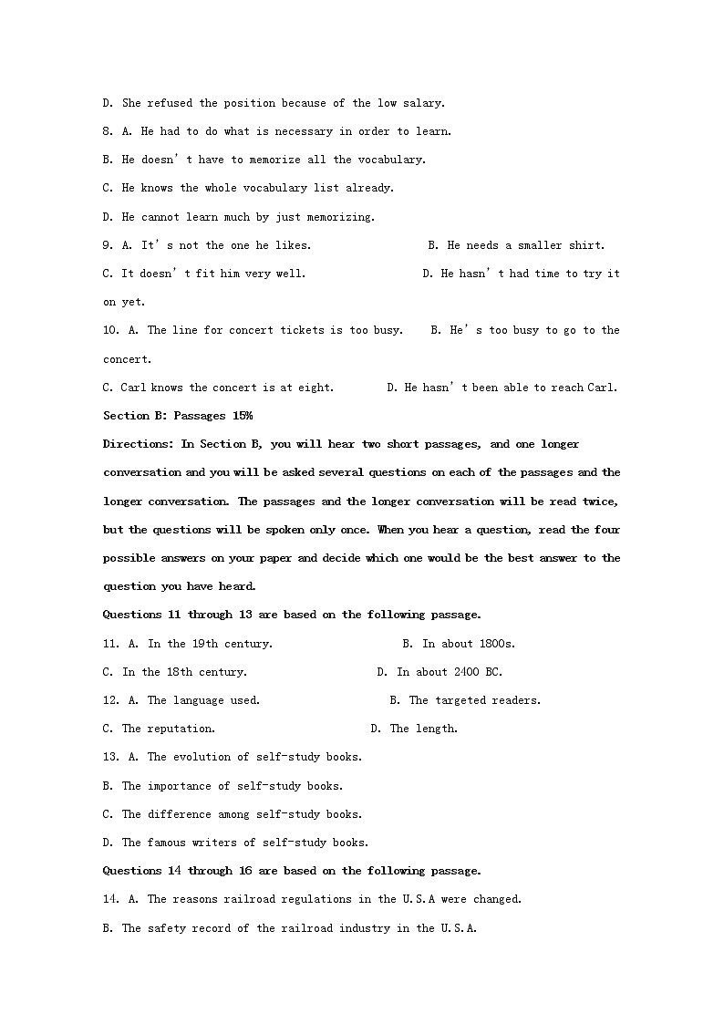 上海市建平中学2020届高三10月月考英语试题02