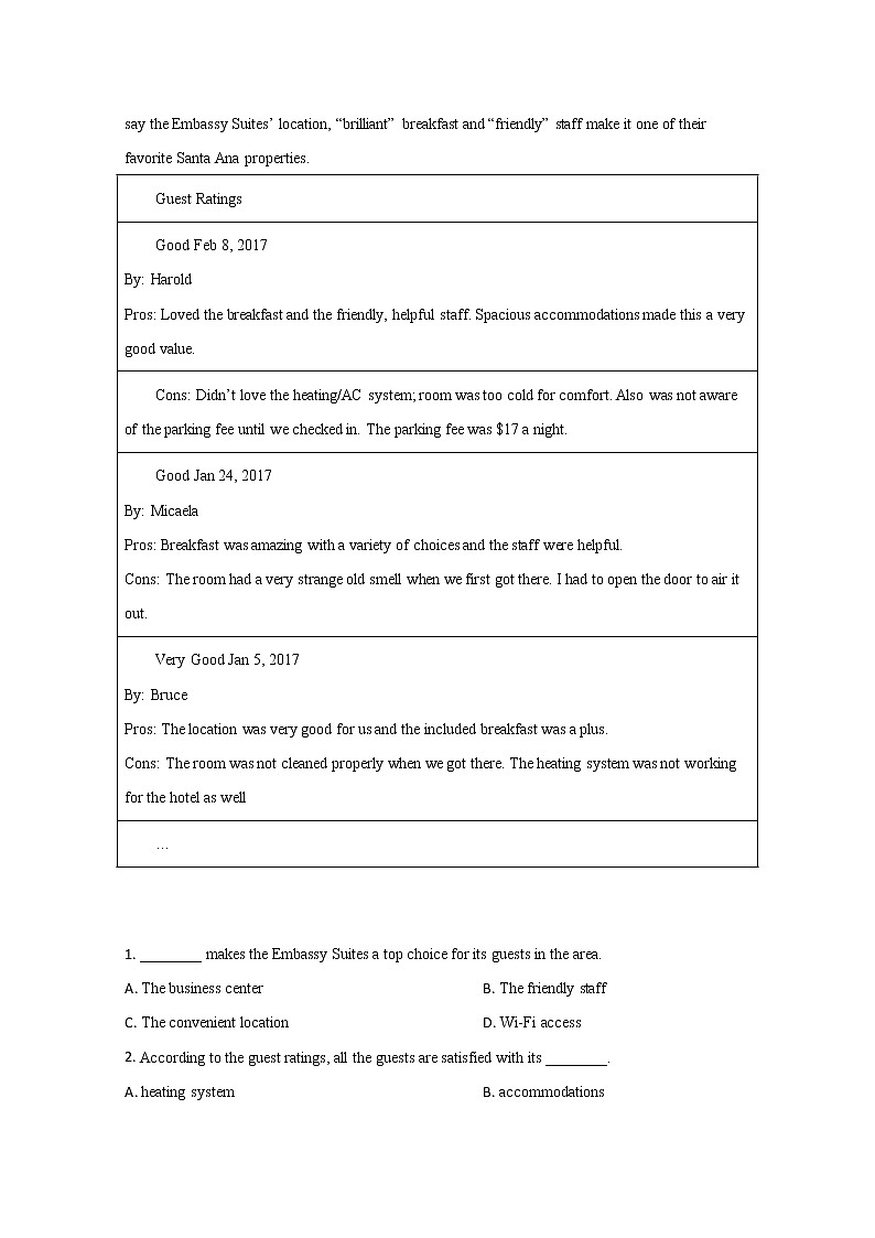 甘肃省天水市第一中学2020届高三上学期第五次模拟英语试题02