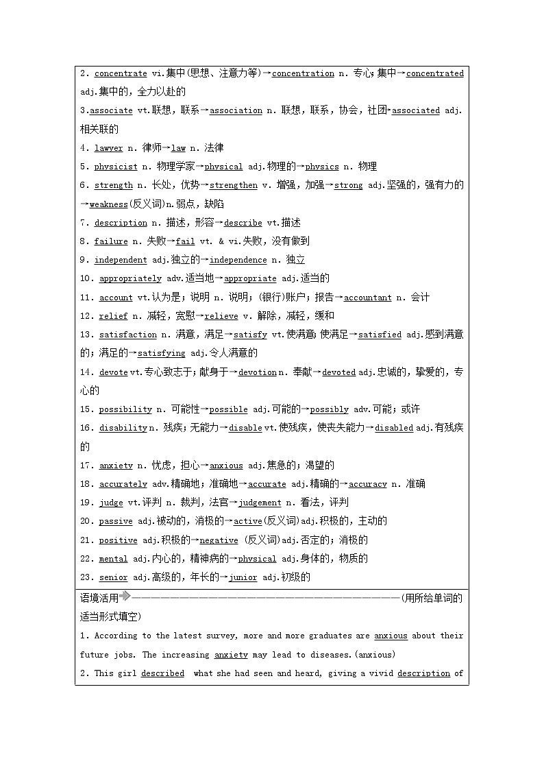 2021届高考英语大一轮复习Unit13People课时作业13a北师大版必修5 练习02