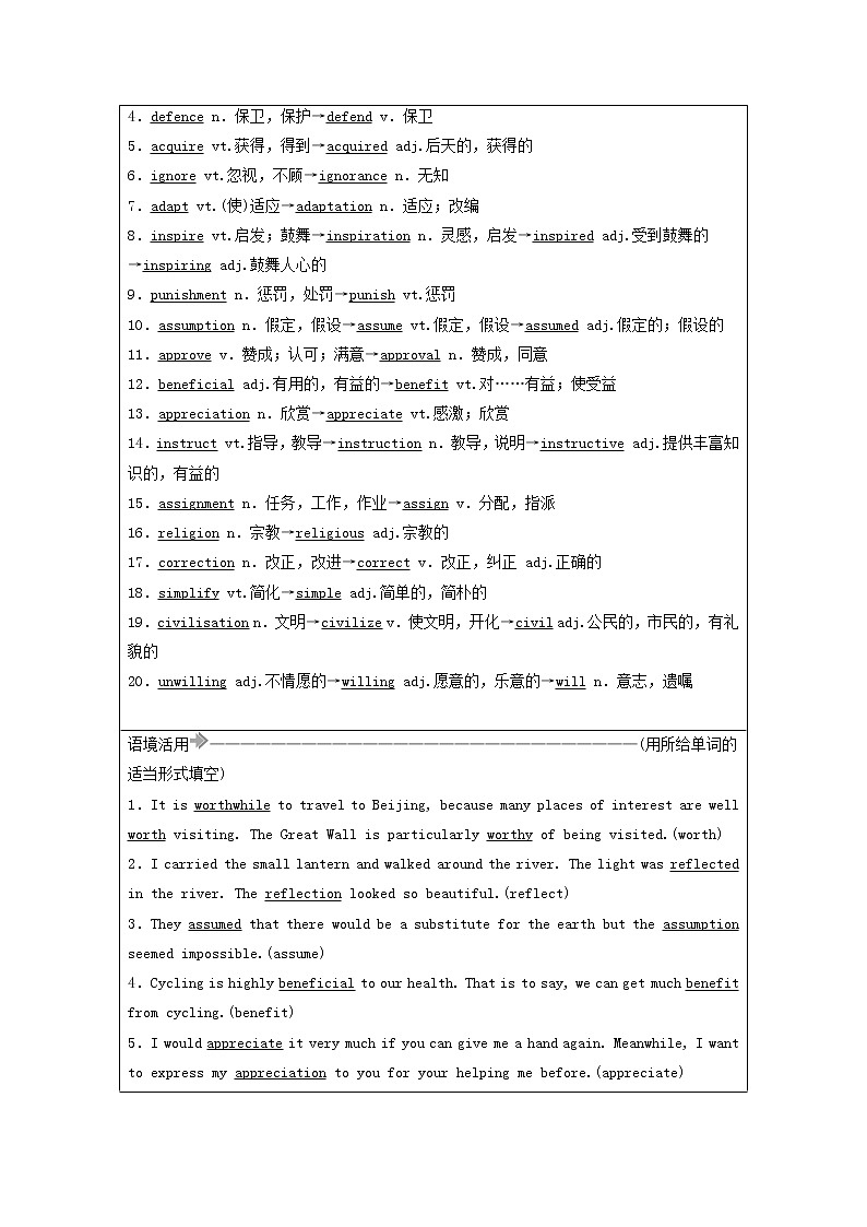 2021届高考英语大一轮复习Unit15Learning课时作业15a北师大版必修5 练习02