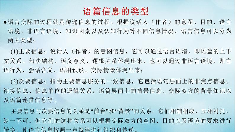 2021届高考英语一轮复习专项点拨专题07语篇意义互动分析课件03