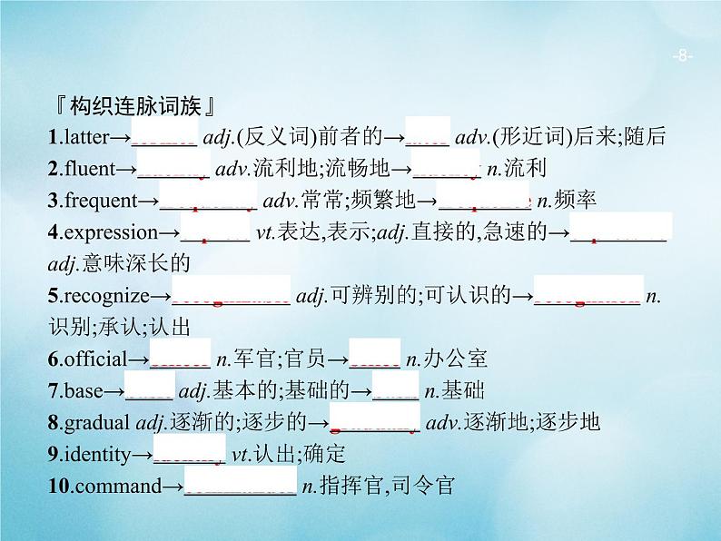 2021届高考英语一轮复习Unit2Englisharoundtheworld预习案课件新人教版必修1第8页