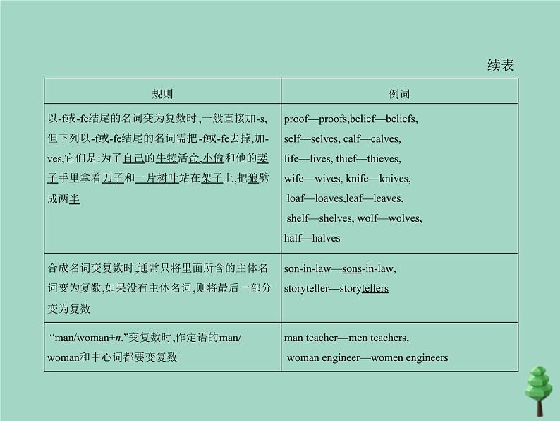 （通用版）2021届高考英语攻略大一轮复习专题十八名词、冠词和数词（讲解部分）课件05