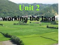 高中英语人教版 (新课标)必修3&4Unit 2 Working the land教课ppt课件