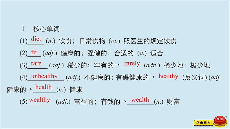 2021高考英语一轮统考复习Book2Module1OurBodyandHealthyHabits课件外研版20200720166第5页