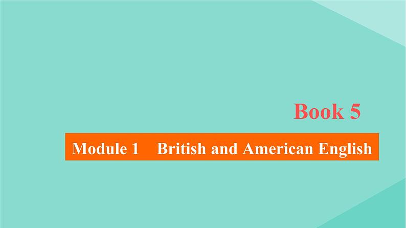 2021高考英语一轮统考复习Book5Module1BritishandAmericanEnglish课件外研版20200720184第1页