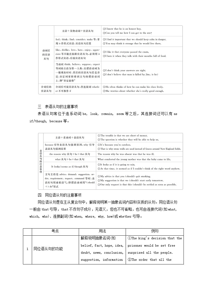 全国统考2021高考英语一轮复习第2编语法突破专题三名词性从句学案含解析03