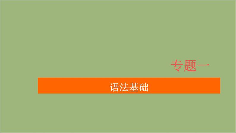 通用2021高考英语一轮复习专题一语法基础考点七情态动词和虚拟语气练习课件01