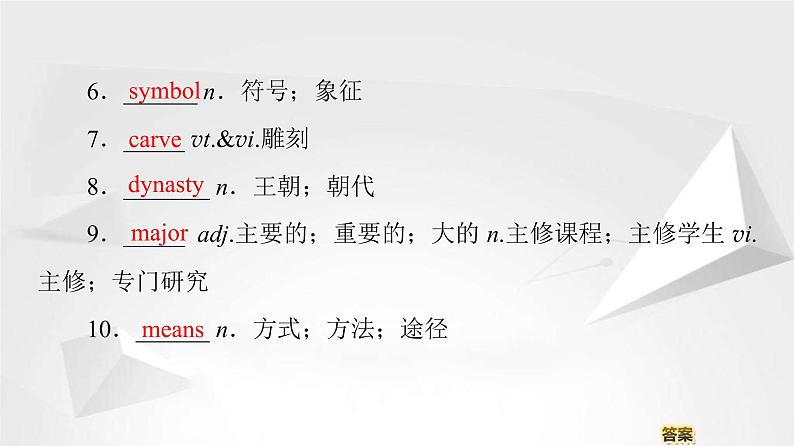 （新）人教版高中英语必修第一册课件课件：Unit 5 Section Ⅱ Listening and Speaking & Reading and Thinking——Language Points04