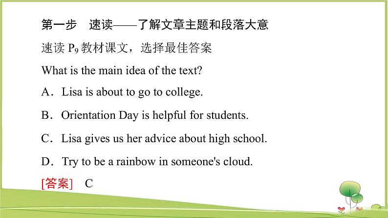 （新）外研版英语必修第一册课件：Unit 1 Section Ⅳ　Developing ideas & Presenting ideas03