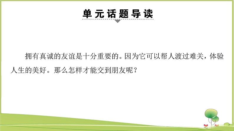 （新）外研版英语必修第一册课件：Unit 4 Section Ⅰ　Reading（Starting out & Understanding ideas）02