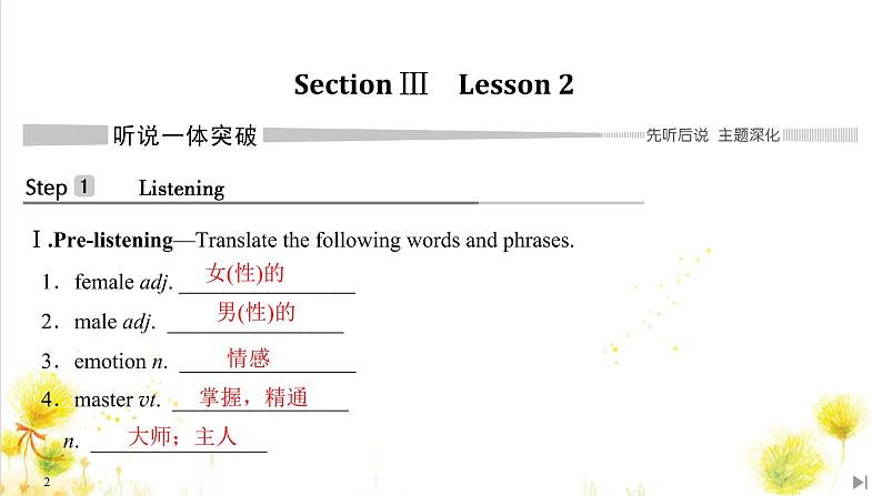 北师大(2019)版英语必修第三册课件：Unit 7 Art Section Ⅲ　Lesson 202