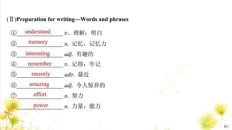 北师大(2019)版英语必修第三册课件：Unit 9 Learning Section Ⅵ　Writing——学习反思07