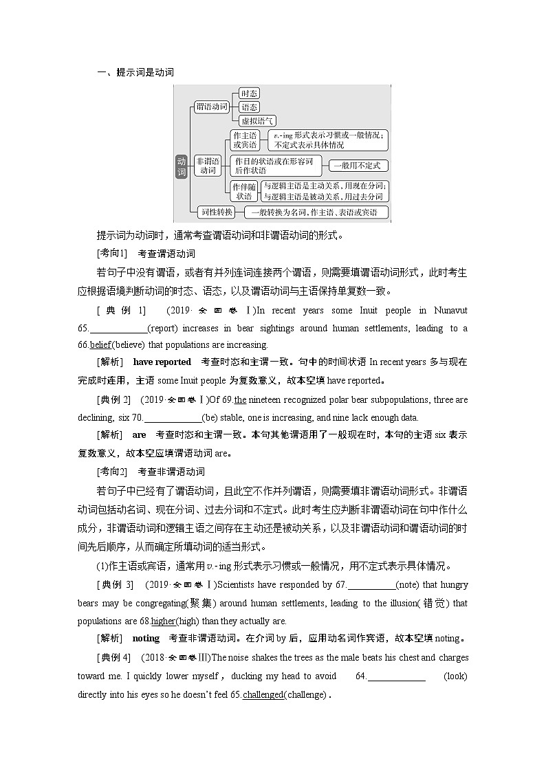 2020浙江高考英语二轮讲义：专题四　语法填空03