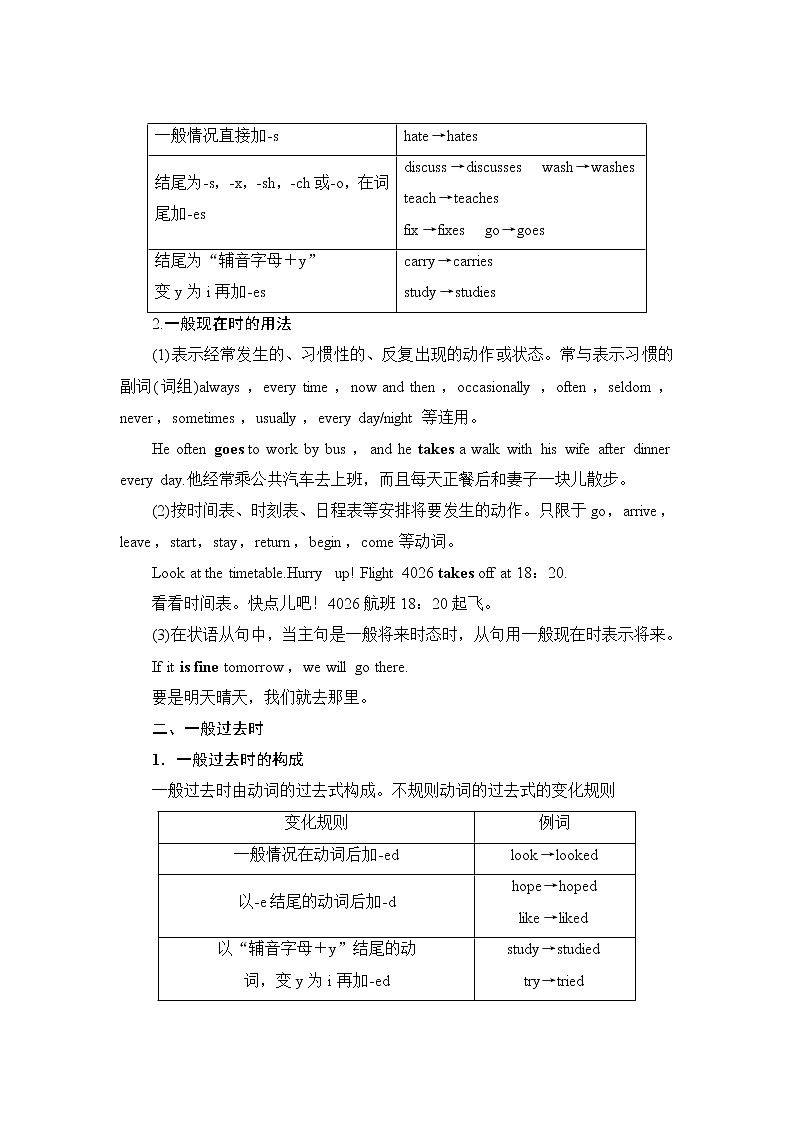 2021版新高考译林英语（江苏专版）一轮教师用书：板块1第1讲谓语动词03