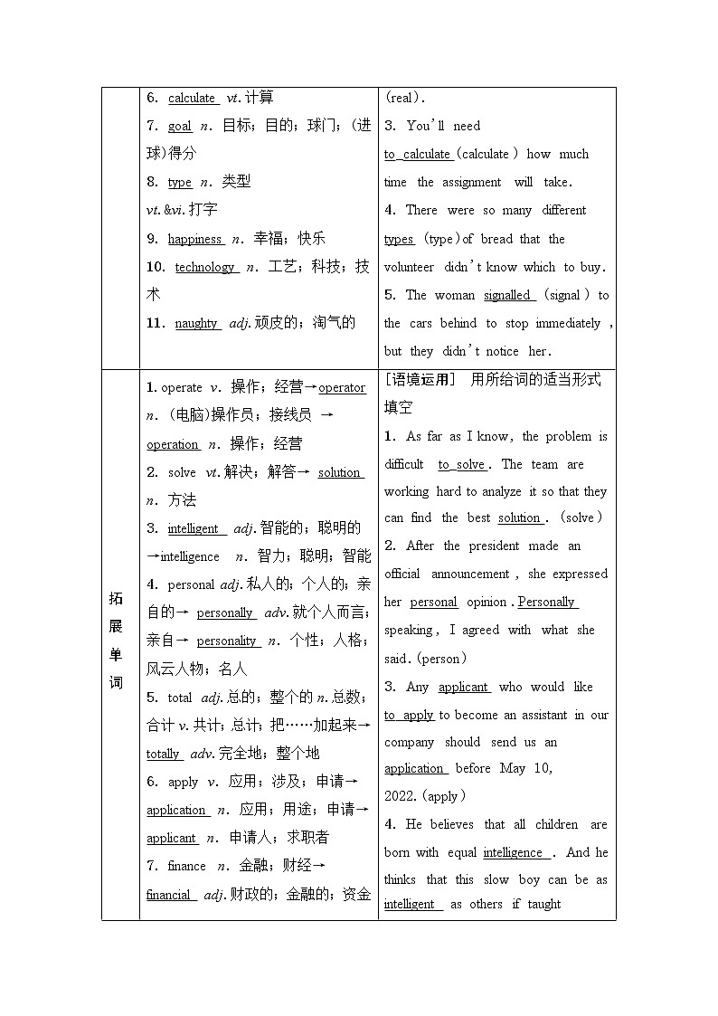 2021届高三英语人教版一轮新高考复习学案：必修2Unit3　Computers02