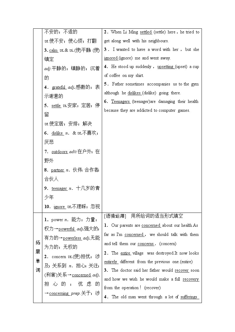 2021高三英语人教版一轮教师用书：必修1Unit1Friendship02
