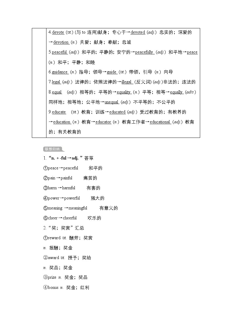 2021高三统考人教英语一轮（经典版）学案：第一部分Book1Unit5NelsonMandela—amodernhero02