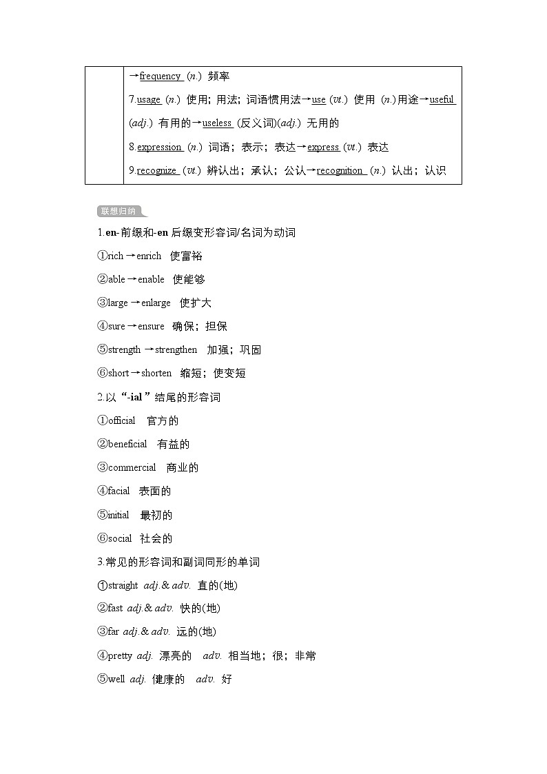 2021高三统考人教英语一轮（经典版）学案：第一部分Book1Unit2Englisharoundtheworld02