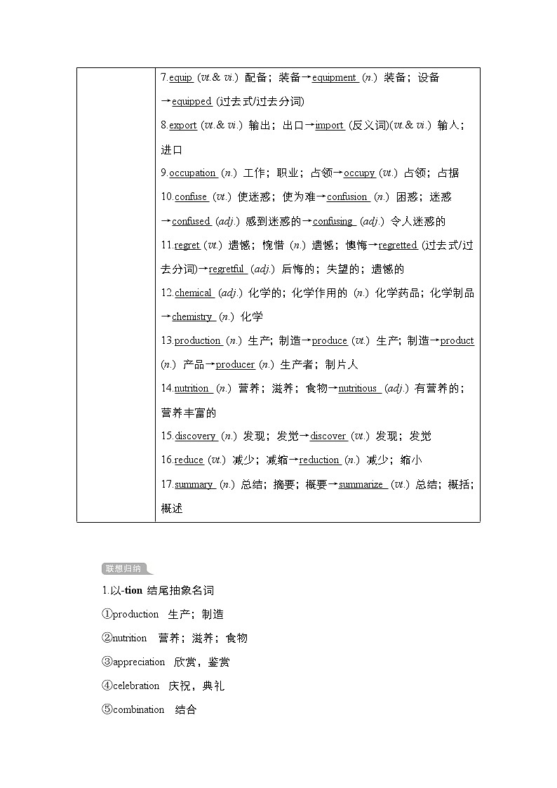 2021高三统考人教英语一轮（经典版）学案：第一部分Book4Unit2Workingtheland02