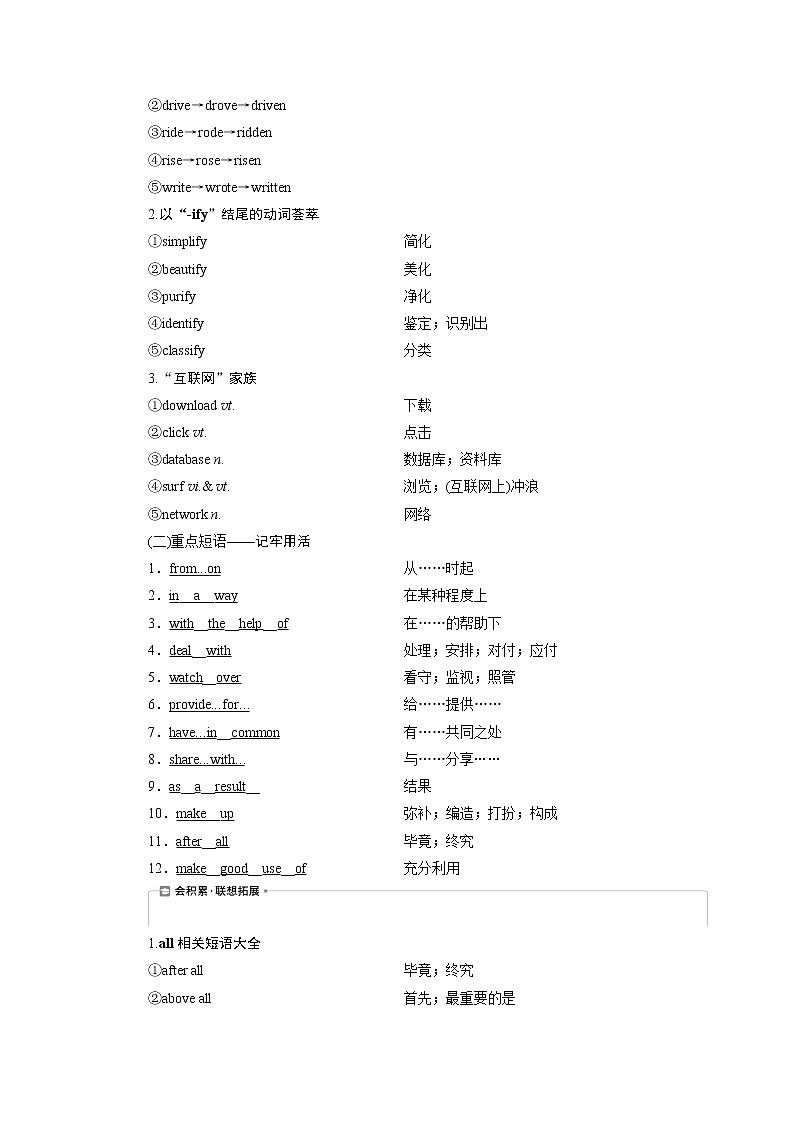 2021版浙江高考英语（人教版）一轮复习基础考点聚焦必修2学案3Unit3　Computers03