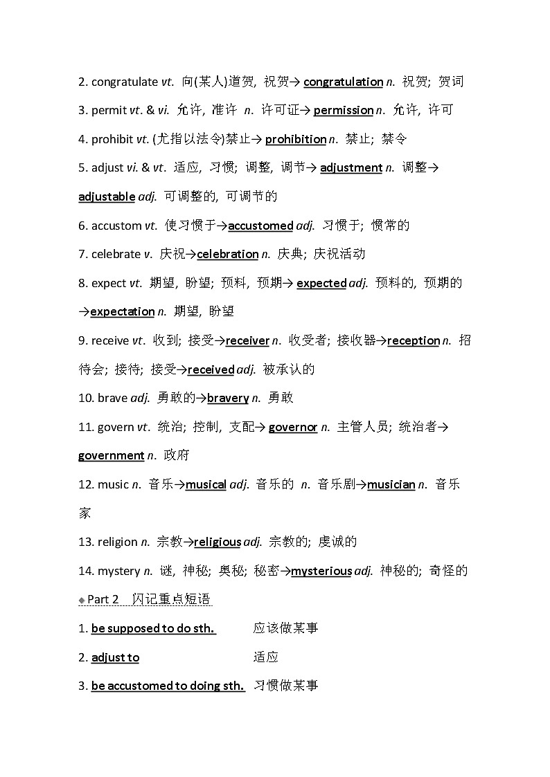 2021版英语名师讲练大一轮复习译林版通用讲义：选修6Unit3　Understandingeachother02