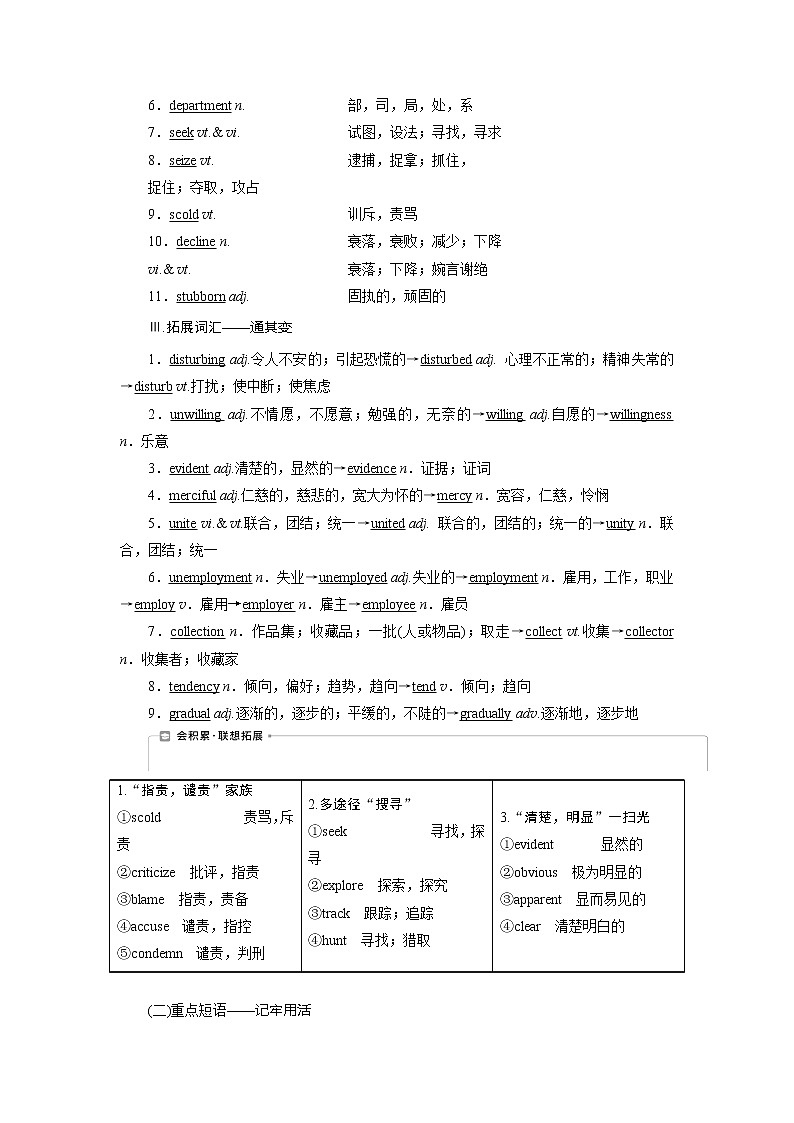 2021版高考英语（译林版）一轮复习基础考点聚焦学案：选修8Unit2　Theuniversallanguage02