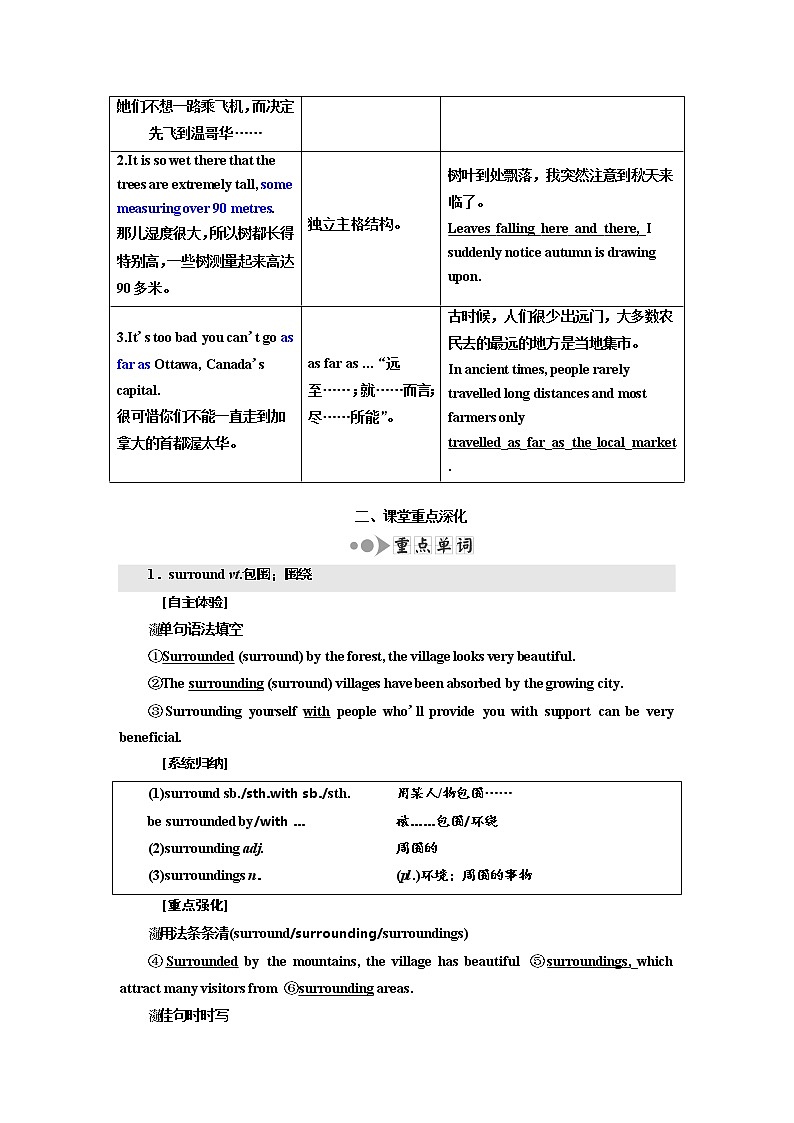 2020高考英语新创新大一轮复习人教全国版讲义：必修3Unit5Canada—“TheTrueNorth”03