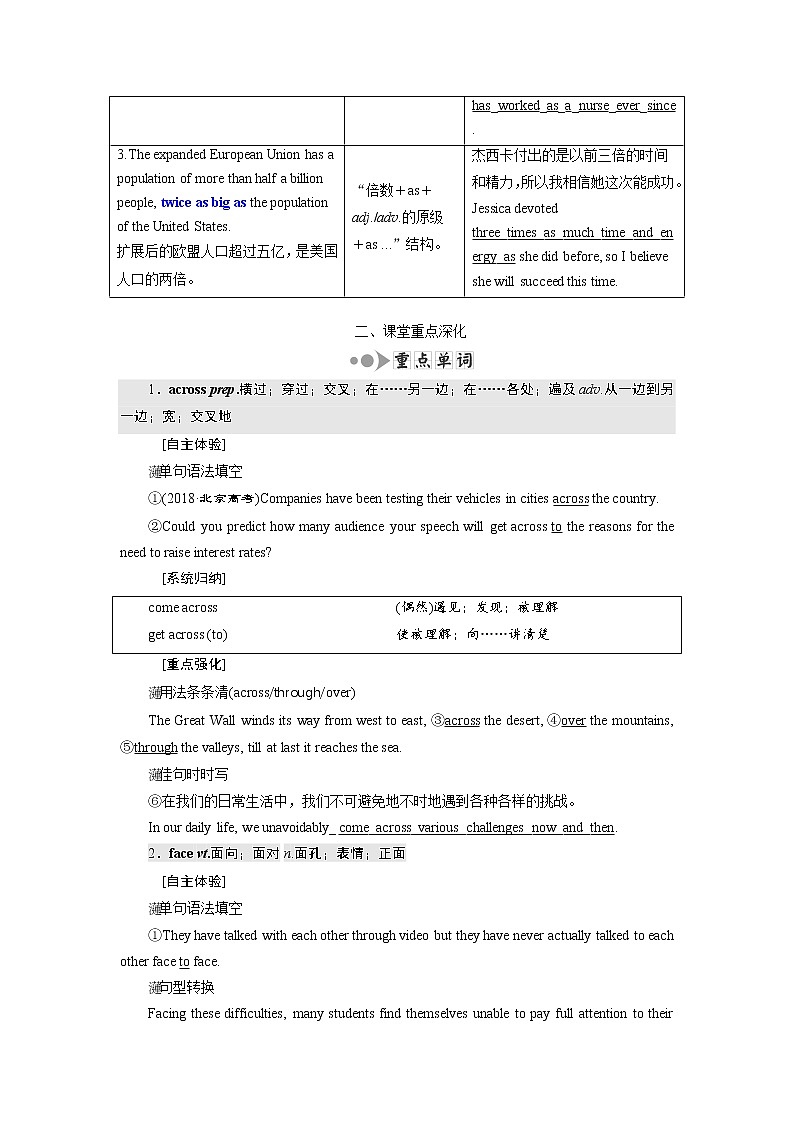 2020高考英语新增分方案大一轮复习外研新课改省份专用讲义：必修三Module1Europe03