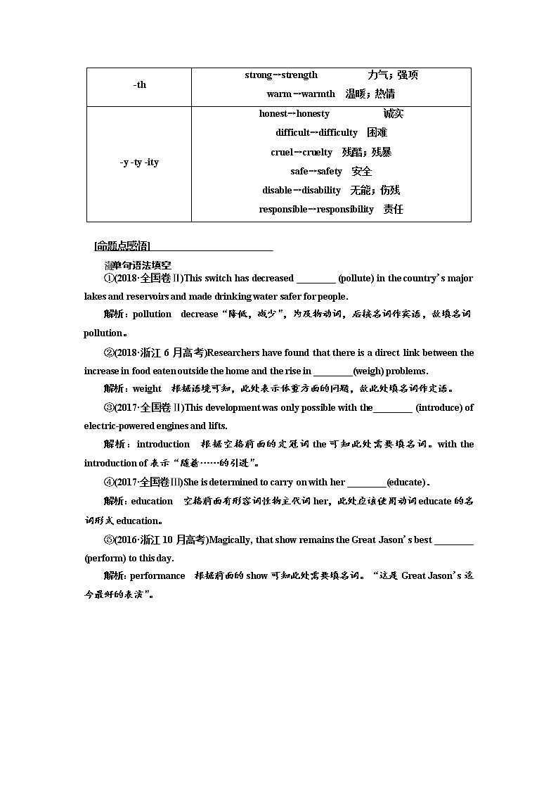 2020高考英语新增分方案大一轮人教新课改省份专用讲义：14讲系统突破语法专题专题十二构词法03