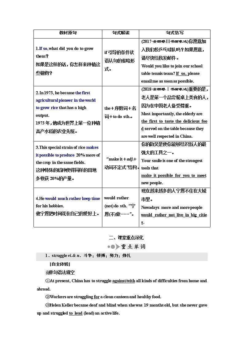 2020高考英语新增分方案大一轮人教新课改省份专用讲义：必修4Unit2Workingtheland03
