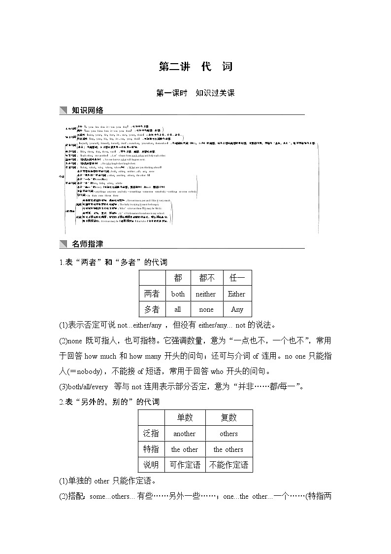 2019版英语高三一轮复习系列外研学案导学版文档：第二部分基础保分篇第二讲第1页