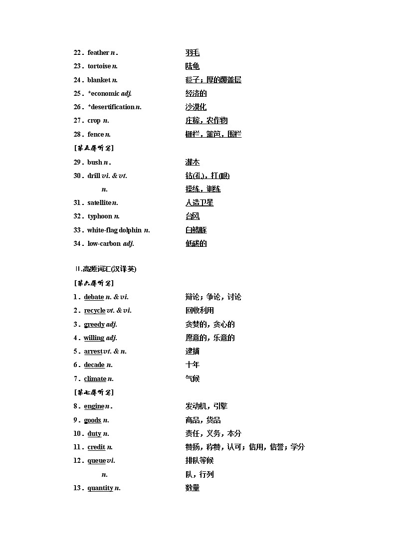 2020版一轮复习英语译林江苏专版学案：必修5Unit2Theenvironment02