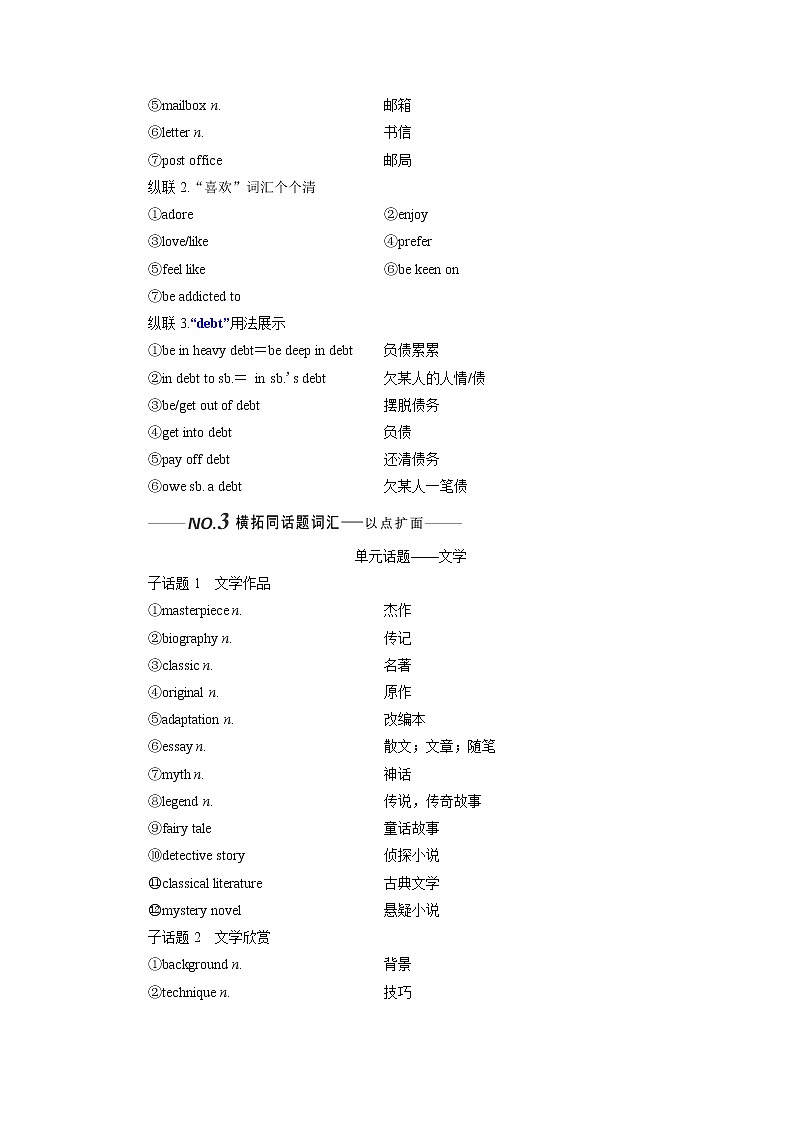 2020版一轮复习英语译林全国版学案：选修8Unit1Thewrittenword第3页