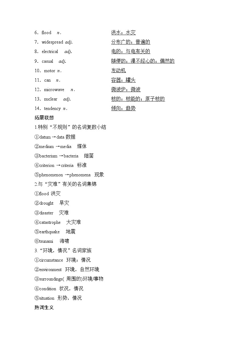 2020版新一线高考英语（新题型人教版）一轮复习教学案：第1部分选修6Unit4　Globalwarming03