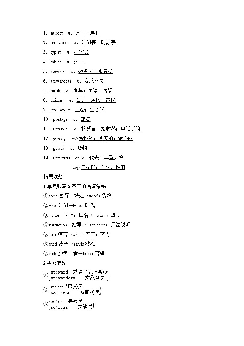2020版新一线高考英语（人教版）一轮复习教学案：第1部分必修5Unit3Lifeinthefuture03