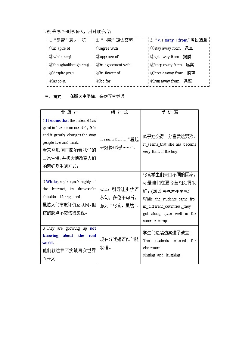 2020版高考英语新设计一轮复习重大版讲义：必修5Unit5MagicInternet03