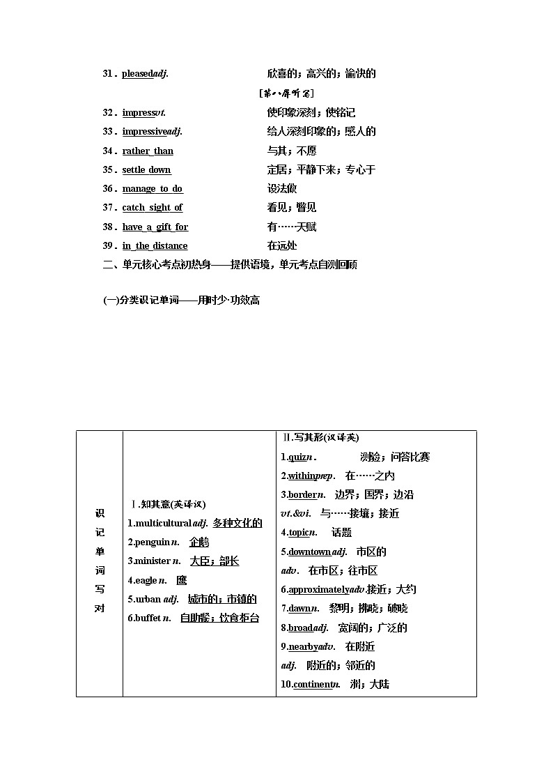 2020版高考英语新设计一轮复习人教浙江专版讲义：必修3Unit5Canada第3页