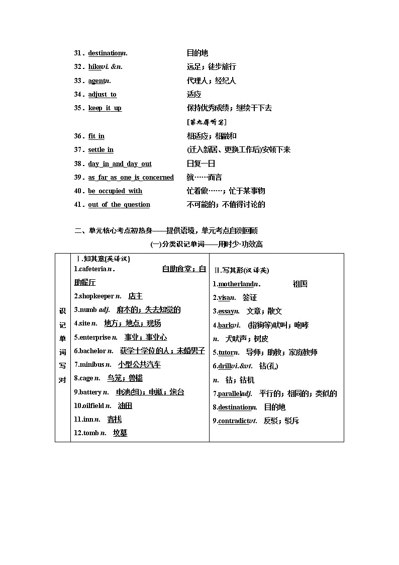 2020版高考英语新设计一轮复习人教浙江专版讲义：选修7Unit5Travellingabroad03
