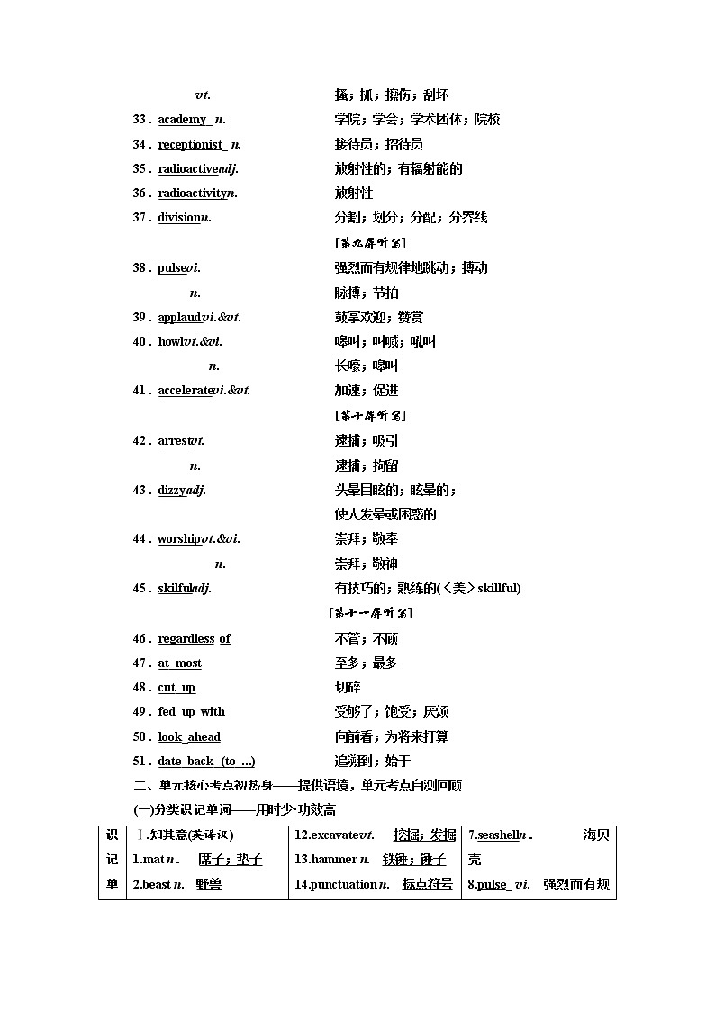 2020版高考英语新设计一轮复习人教浙江专版讲义：选修8Unit5Meetingyourancestors03